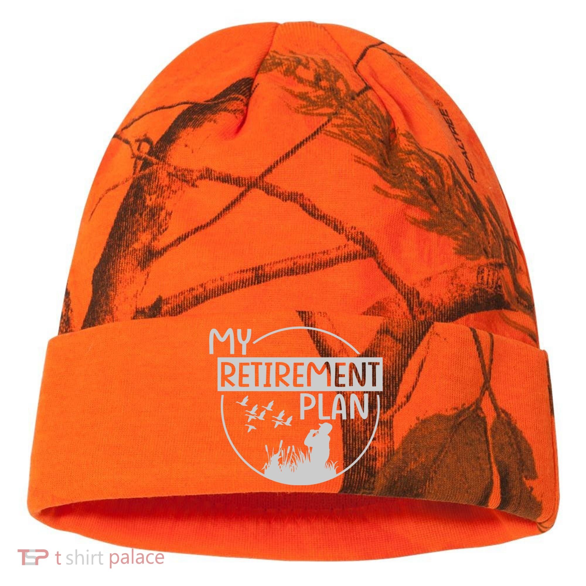 Retired Hunting Retirement Plan Gift Kati Licensed 12" Camo Cuffed Beanie