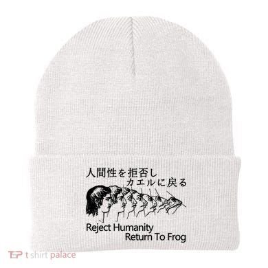 Reject Humanity Return To Frog Japanese Beanie