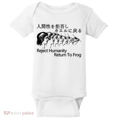 Reject Humanity Return To Frog Japanese Baby Bodysuit