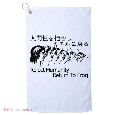 Reject Humanity Return To Frog Japanese Golf Towel