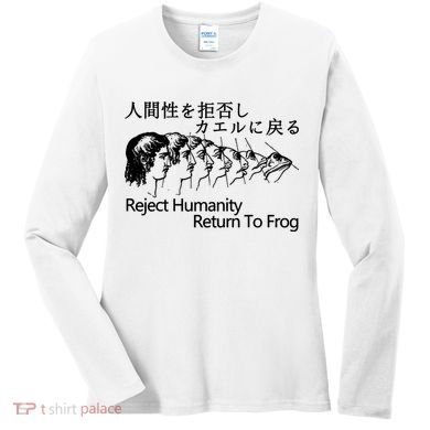 Reject Humanity Return To Frog Japanese Women's Long Sleeve Shirt