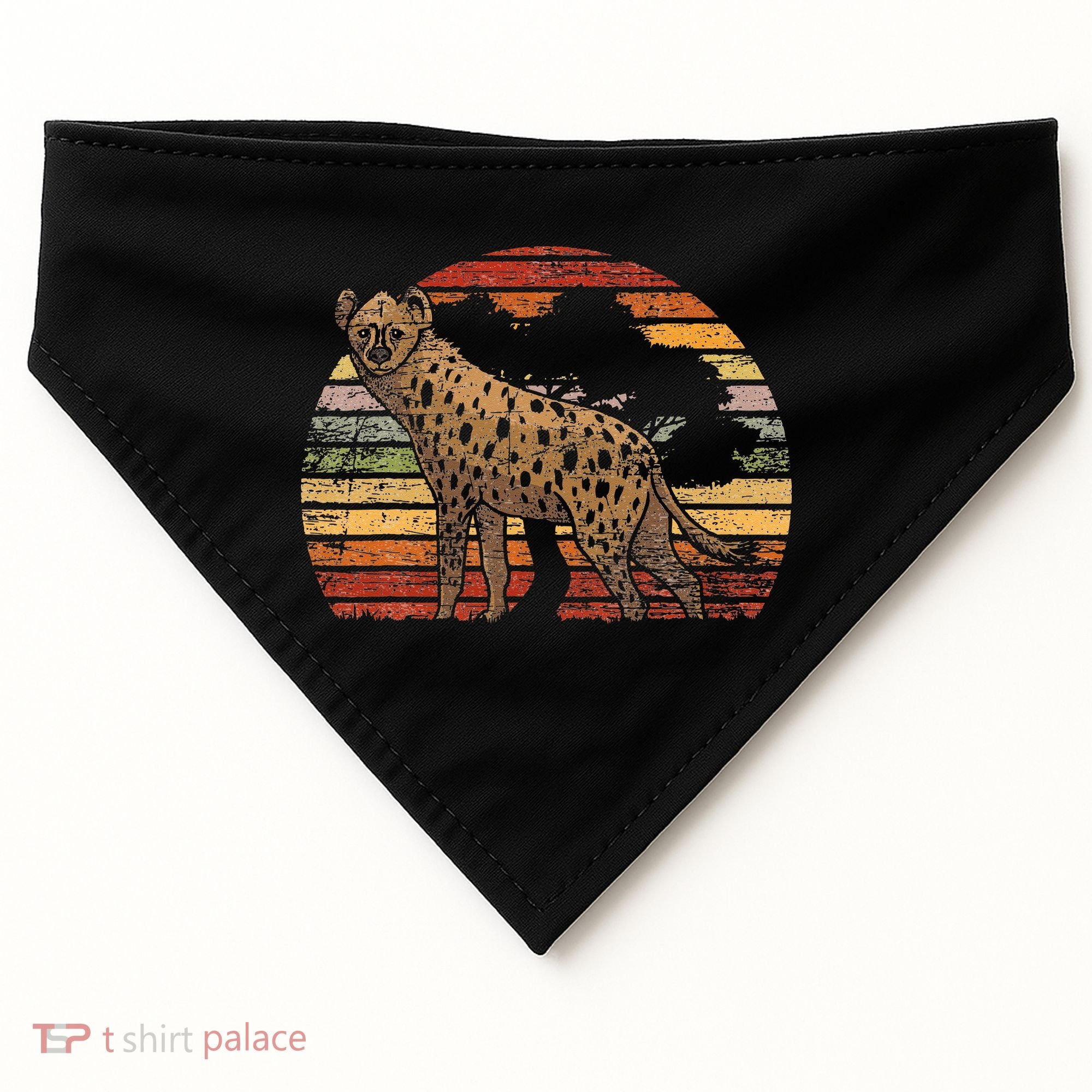 Retro Hyena USA-Made Doggie Bandana