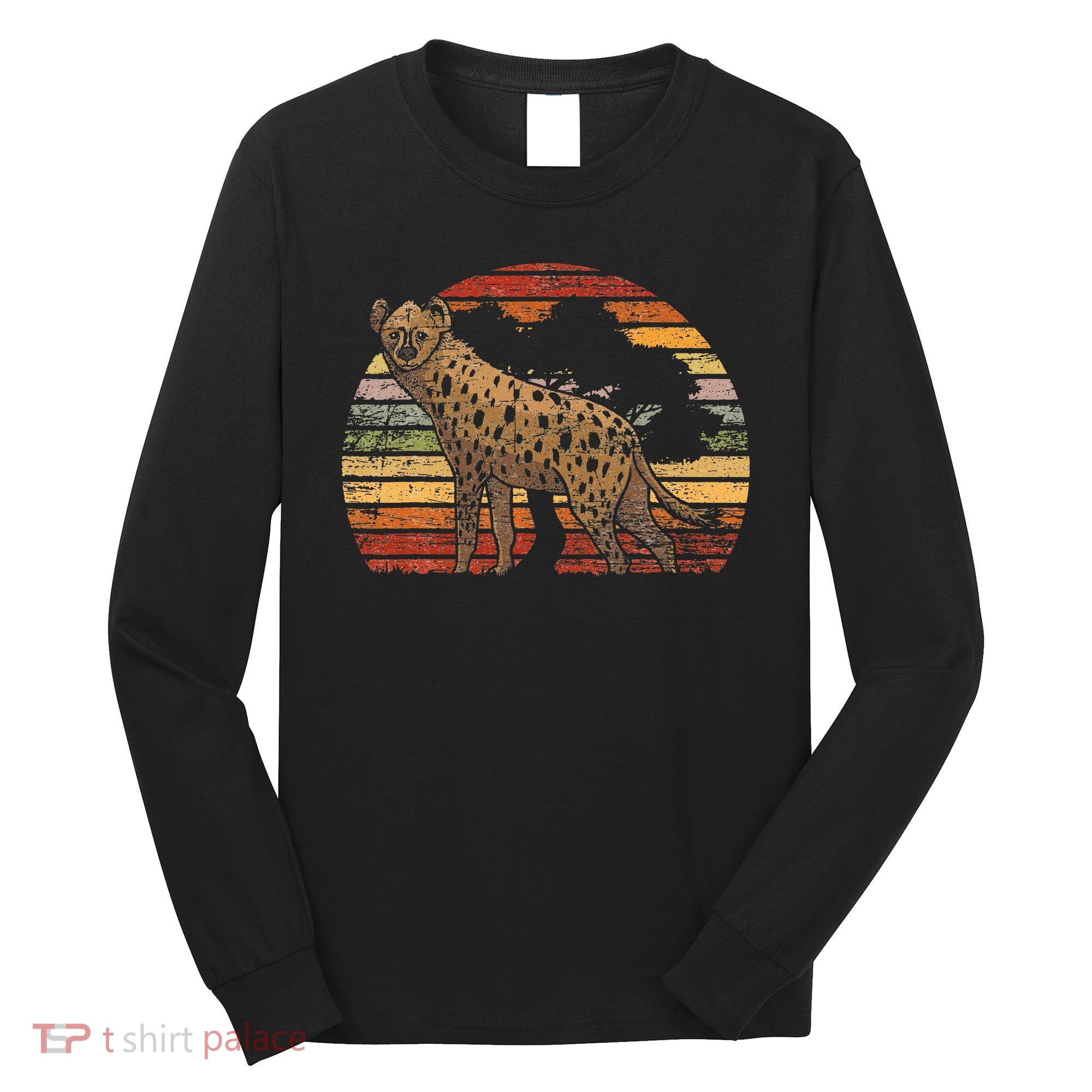 Retro Hyena Long Sleeve Shirt