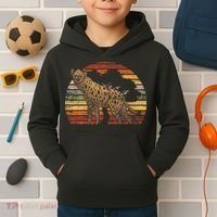 Retro Hyena Kids Hoodie thumb 2
