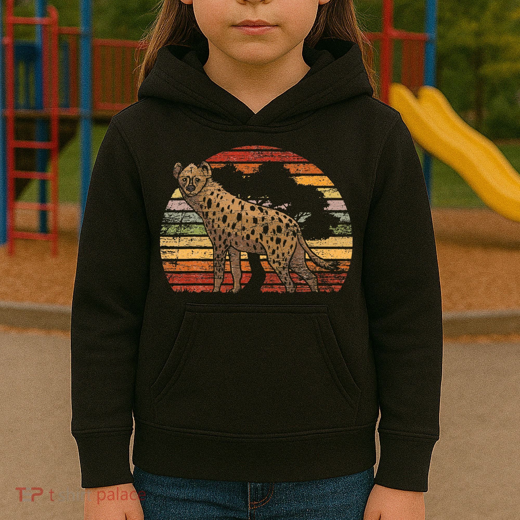Retro Hyena Kids Hoodie