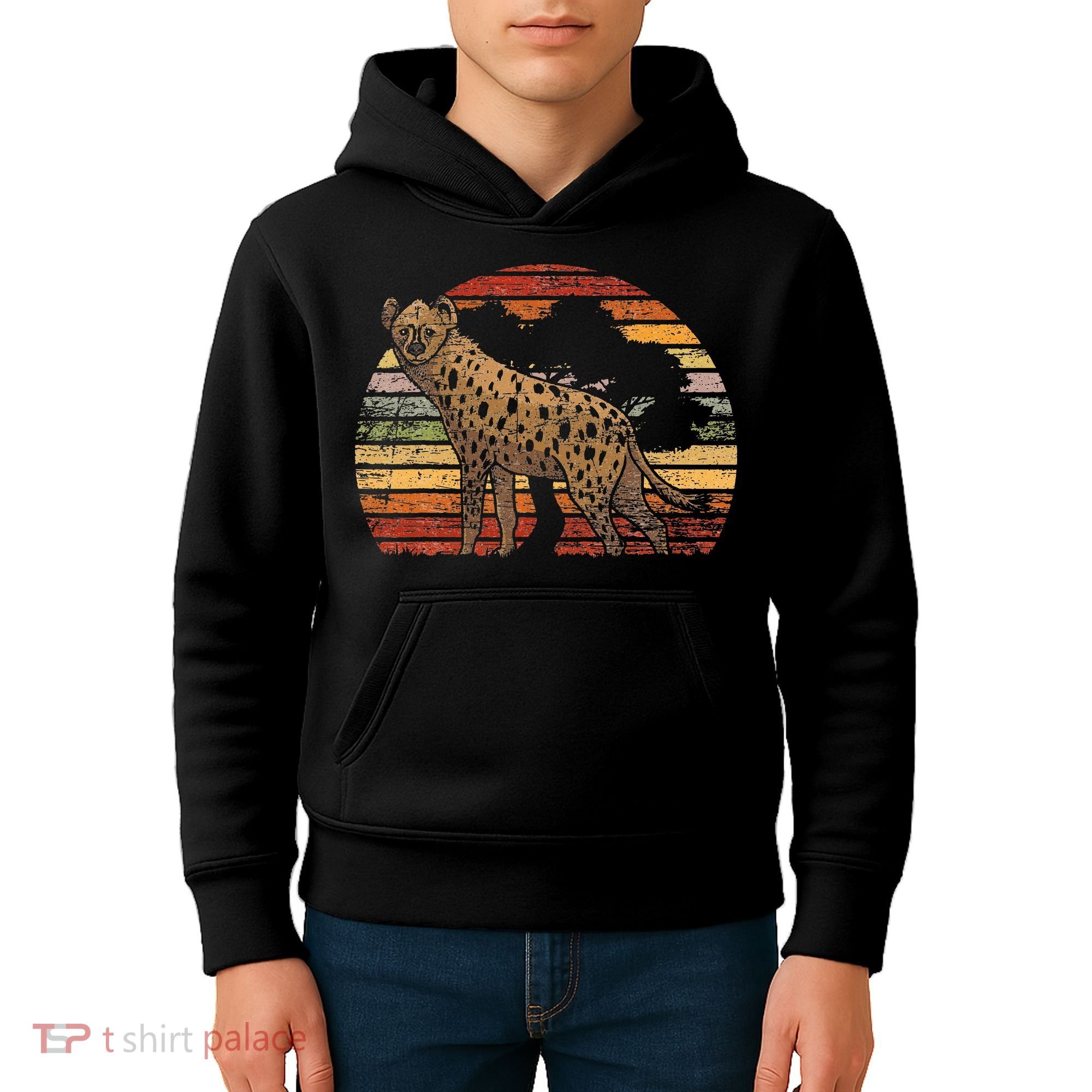 Retro Hyena Kids Hoodie