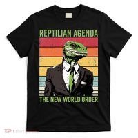Reptilian Humanoid Reptilian Agenda Lizard People T-Shirt thumb 0