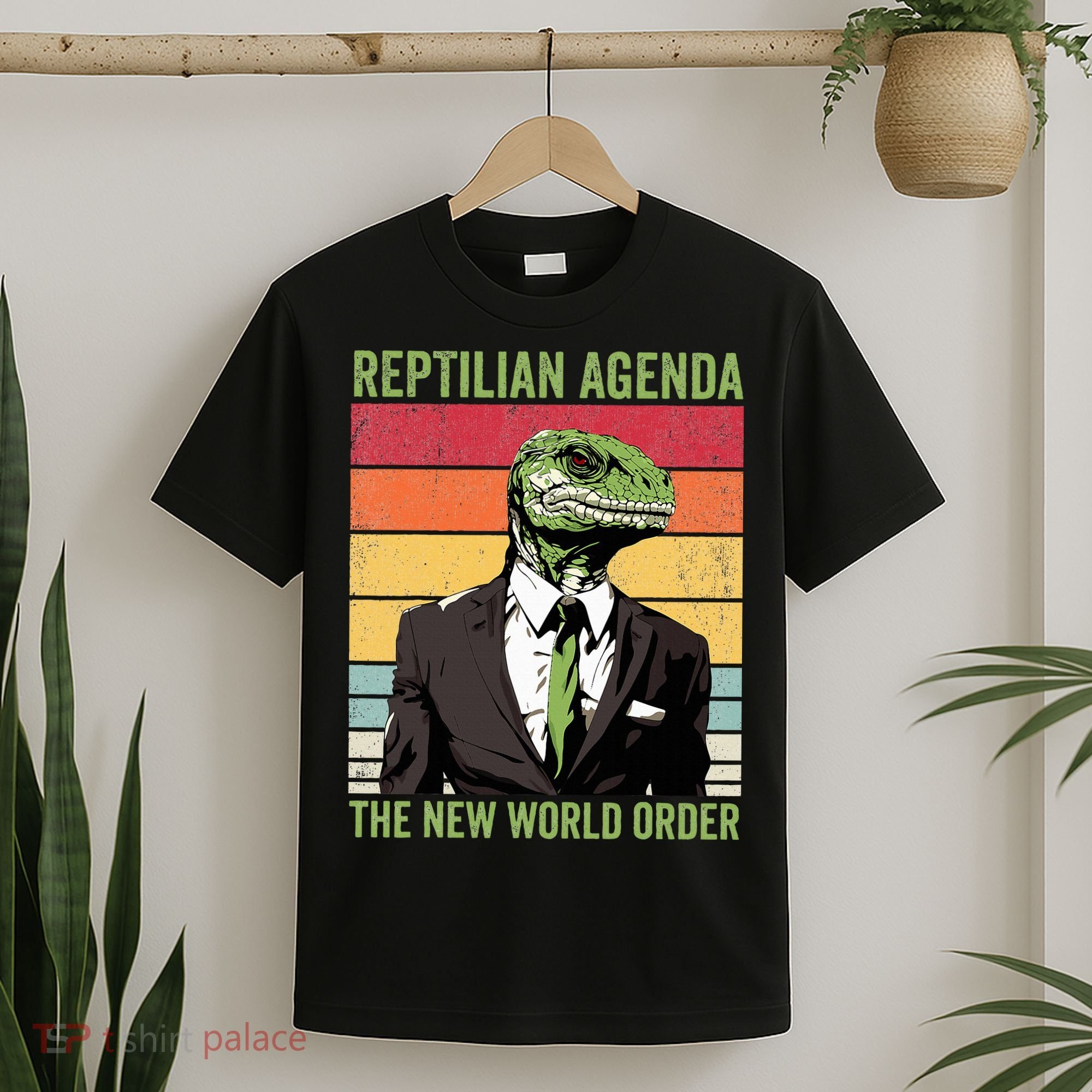 Reptilian Humanoid Reptilian Agenda Lizard People T-Shirt