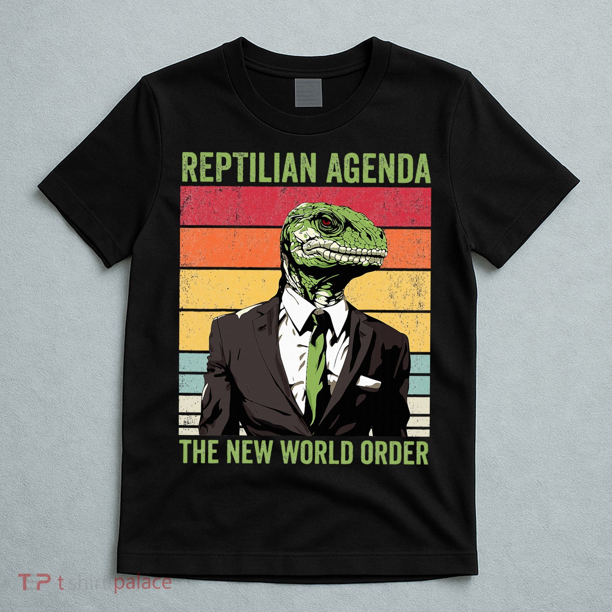Reptilian Humanoid Reptilian Agenda Lizard People T-Shirt