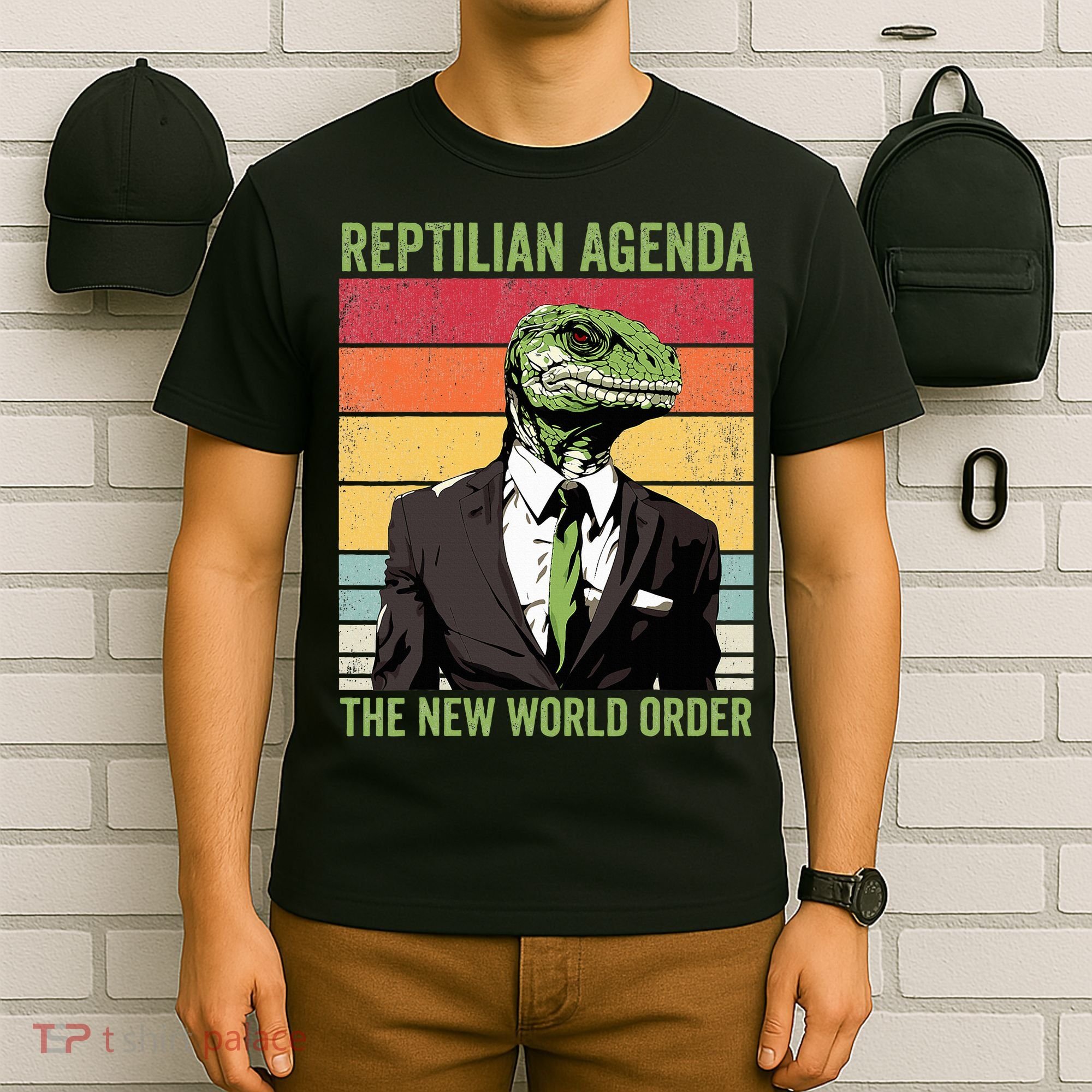 Reptilian Humanoid Reptilian Agenda Lizard People T-Shirt