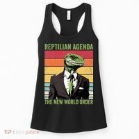 Reptilian Humanoid Reptilian Agenda Lizard People Women's Tank Top thumb 0