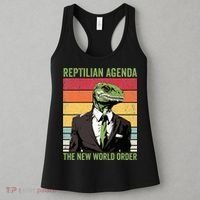 Reptilian Humanoid Reptilian Agenda Lizard People Women's Tank Top thumb 3