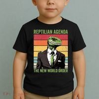 Reptilian Humanoid Reptilian Agenda Lizard People Toddler T-Shirt thumb 2