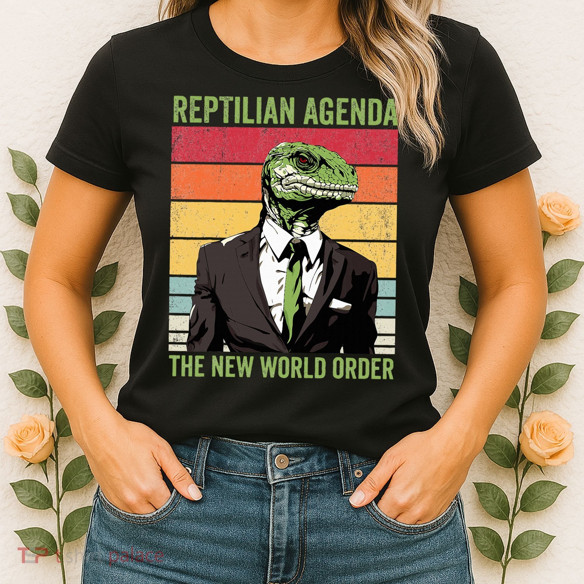 Reptilian Humanoid Reptilian Agenda Lizard People Women's T-Shirt