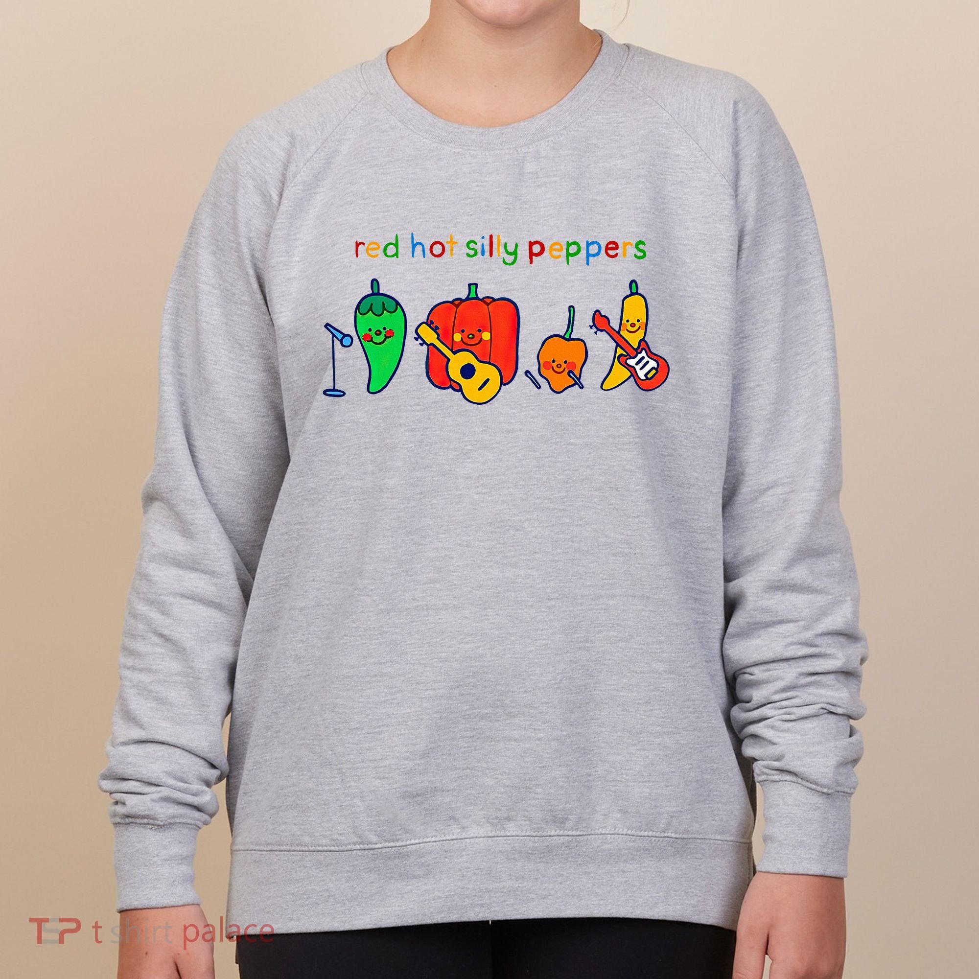 Red Hot Silly Peppers Funny Women's Sweatshirt