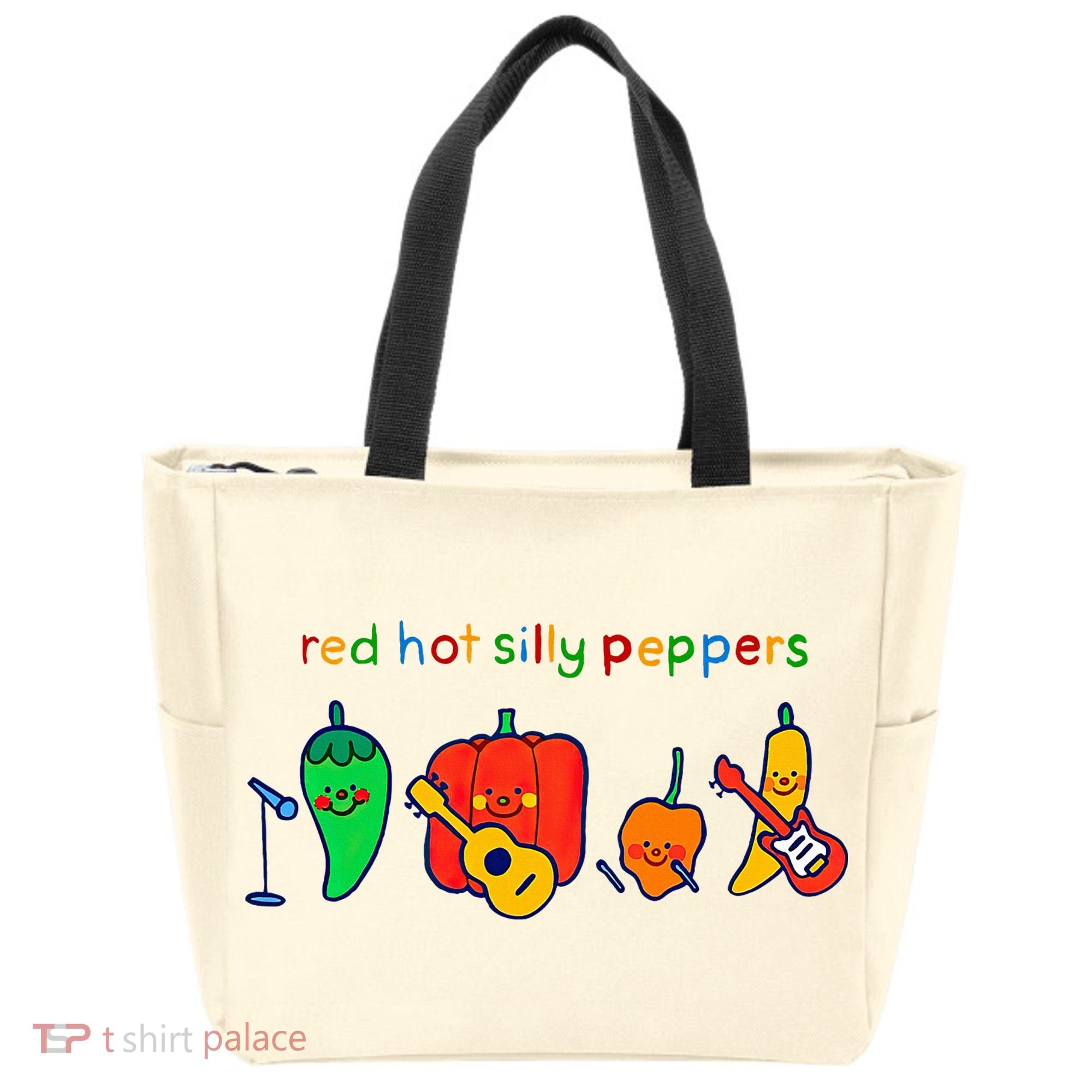 Red Hot Silly Peppers Funny Tote Bag