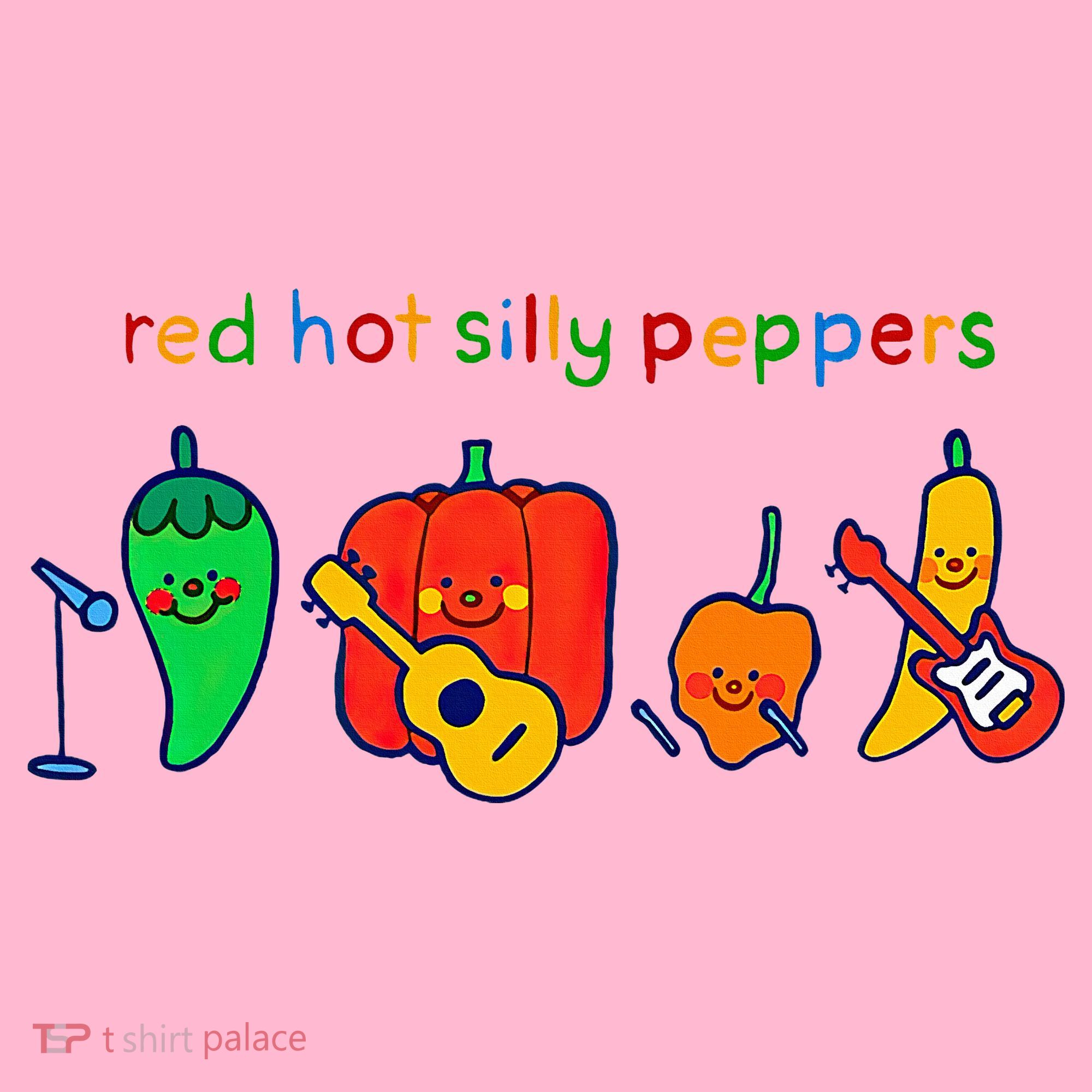 Red Hot Silly Peppers Funny Coaster