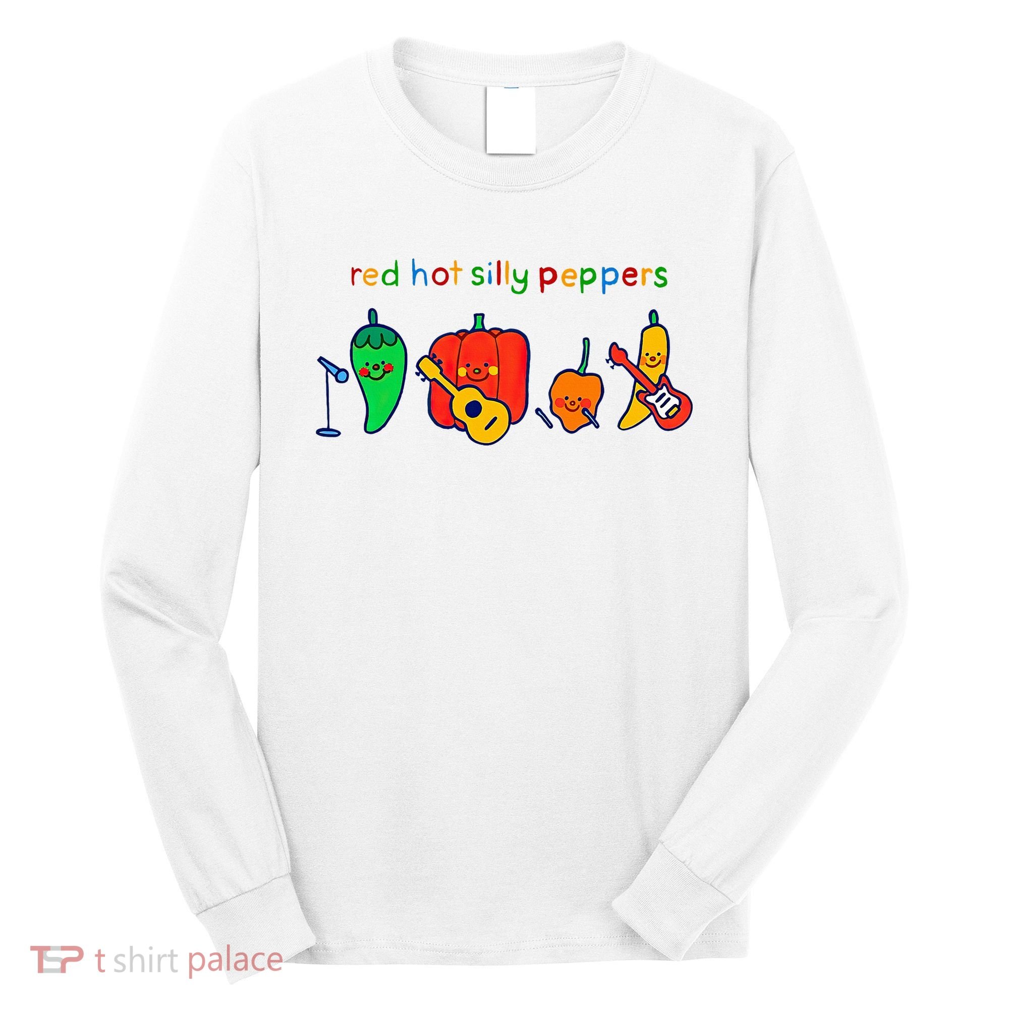 Red Hot Silly Peppers Funny Long Sleeve Shirt