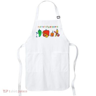 Red Hot Silly Peppers Funny Apron