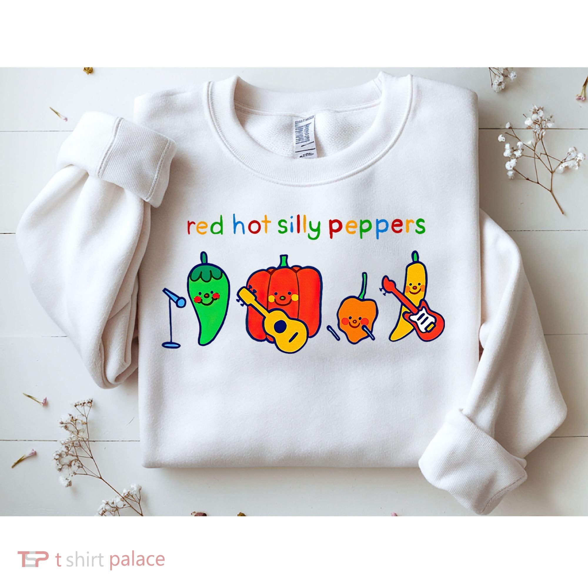 Red Hot Silly Peppers Funny Sweatshirt