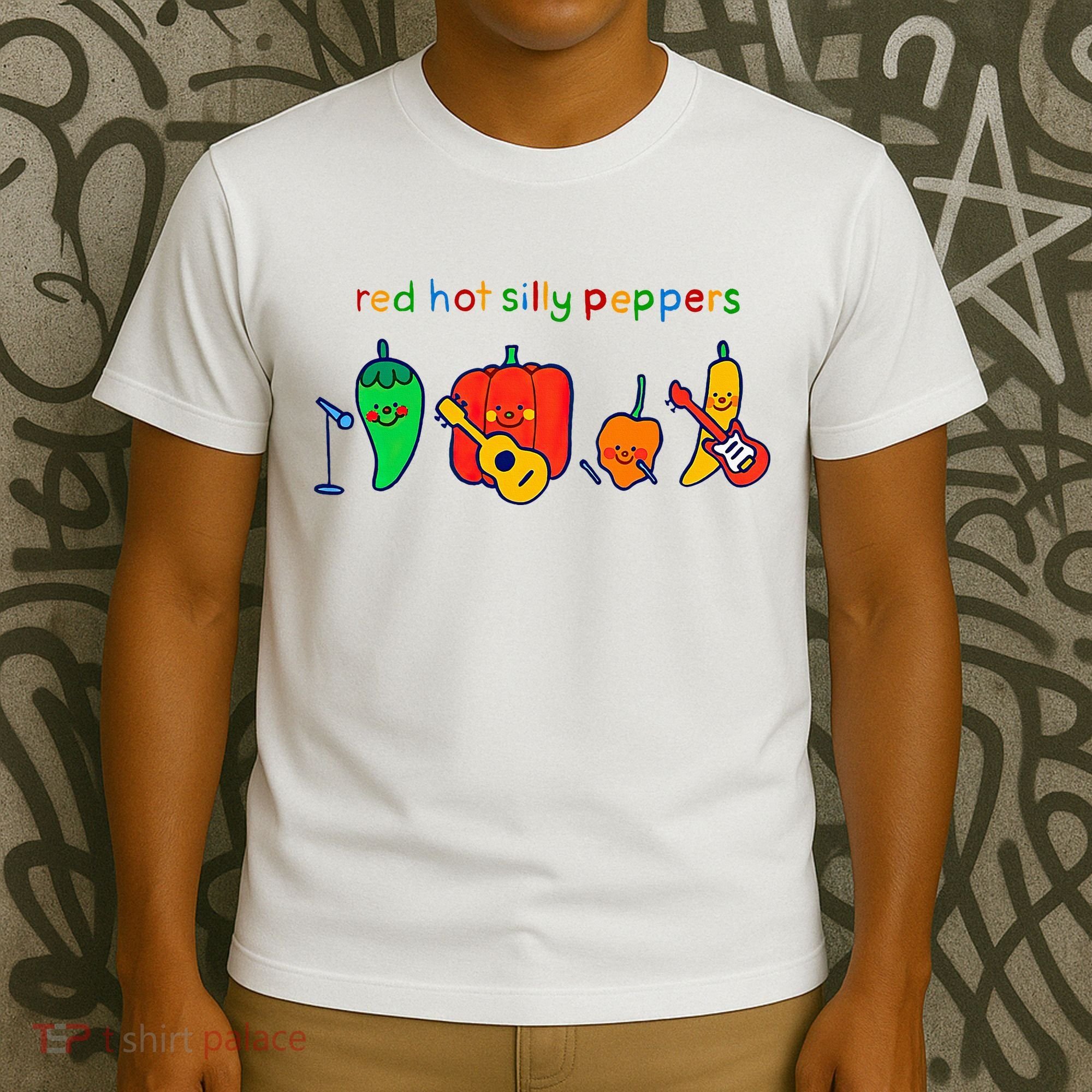 Red Hot Silly Peppers Funny T-Shirt