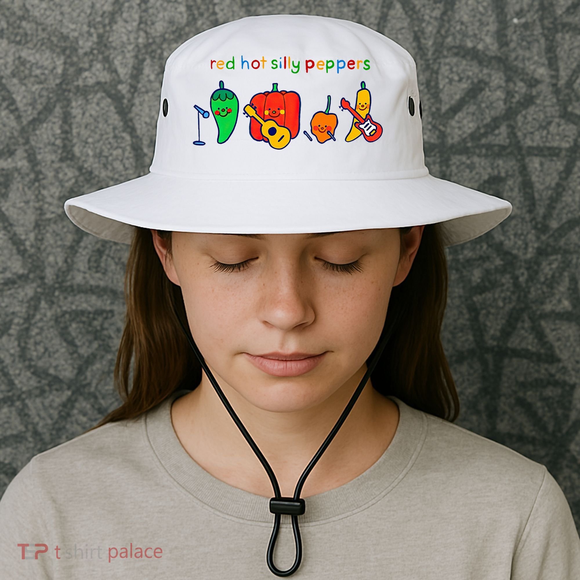 Red Hot Silly Peppers Funny Bucket Hat