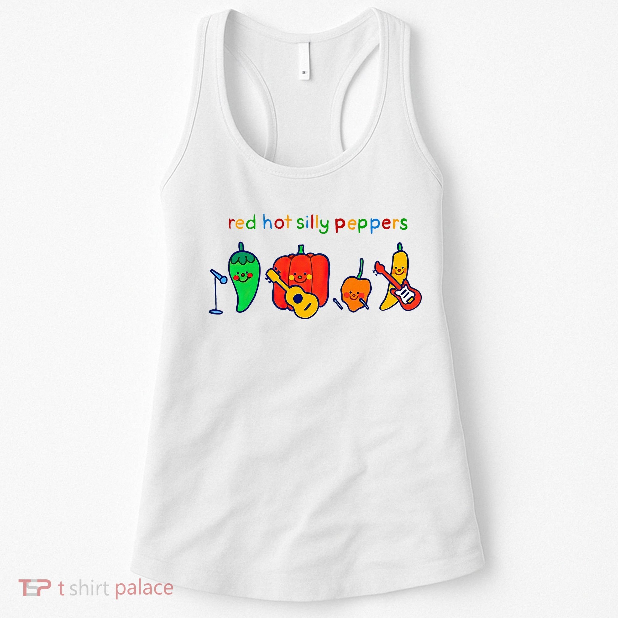 Red Hot Silly Peppers Funny Women's Tank Top