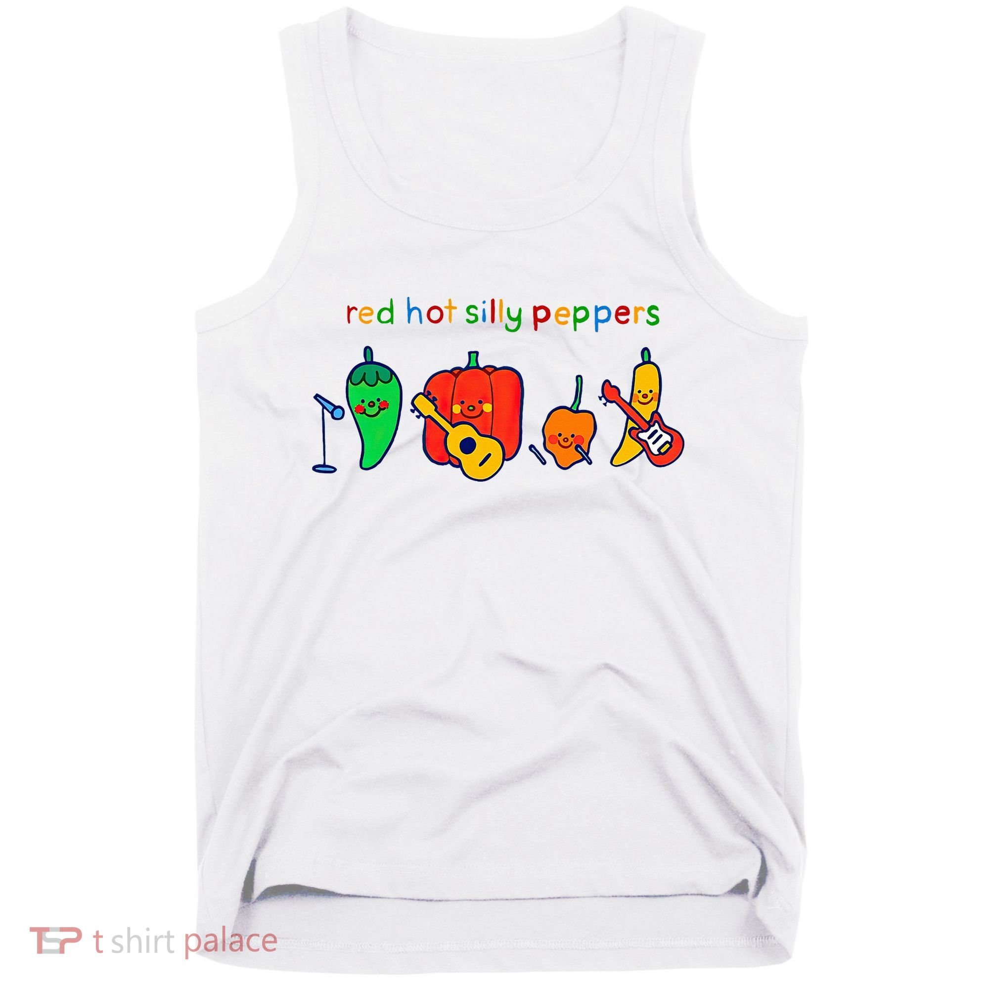 Red Hot Silly Peppers Funny Tank Top