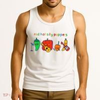 Red Hot Silly Peppers Funny Tank Top thumb 3