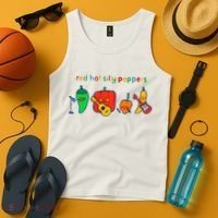 Red Hot Silly Peppers Funny Tank Top thumb 4