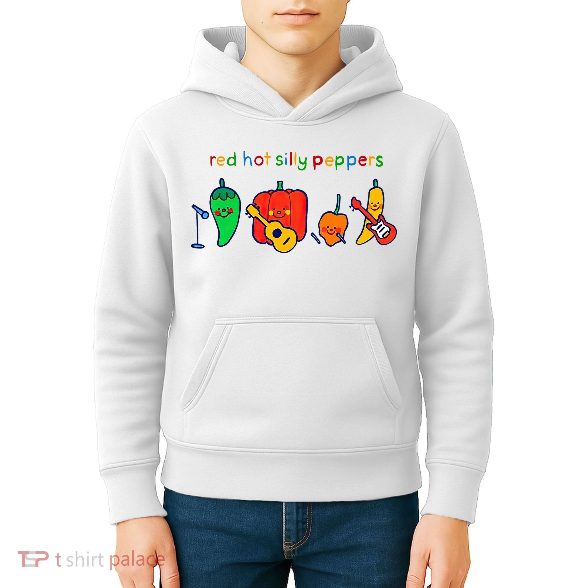 Red Hot Silly Peppers Funny Kids Hoodie