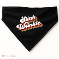 Retro Humor Stink Wrinkle USA-Made Doggie Bandana thumb 0