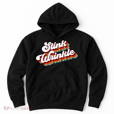 Retro Humor Stink Wrinkle Hoodie