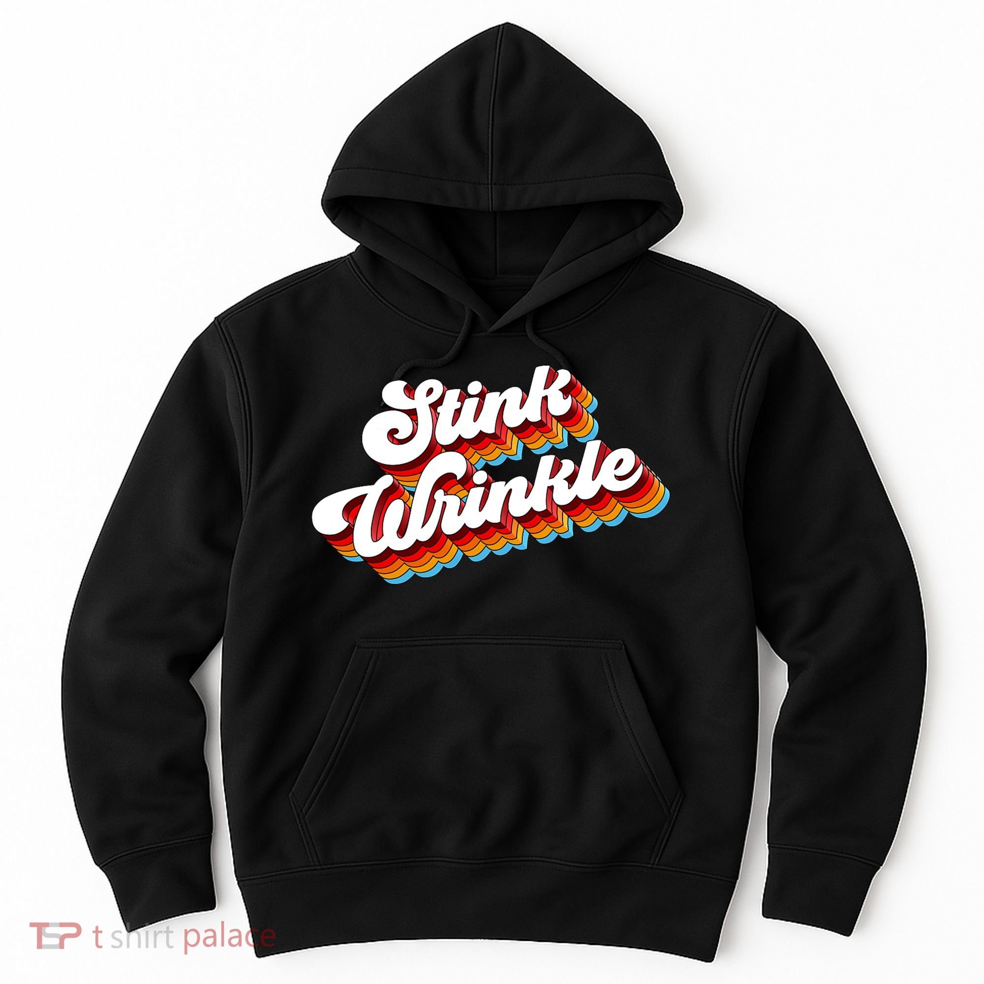 Retro Humor Stink Wrinkle Hoodie