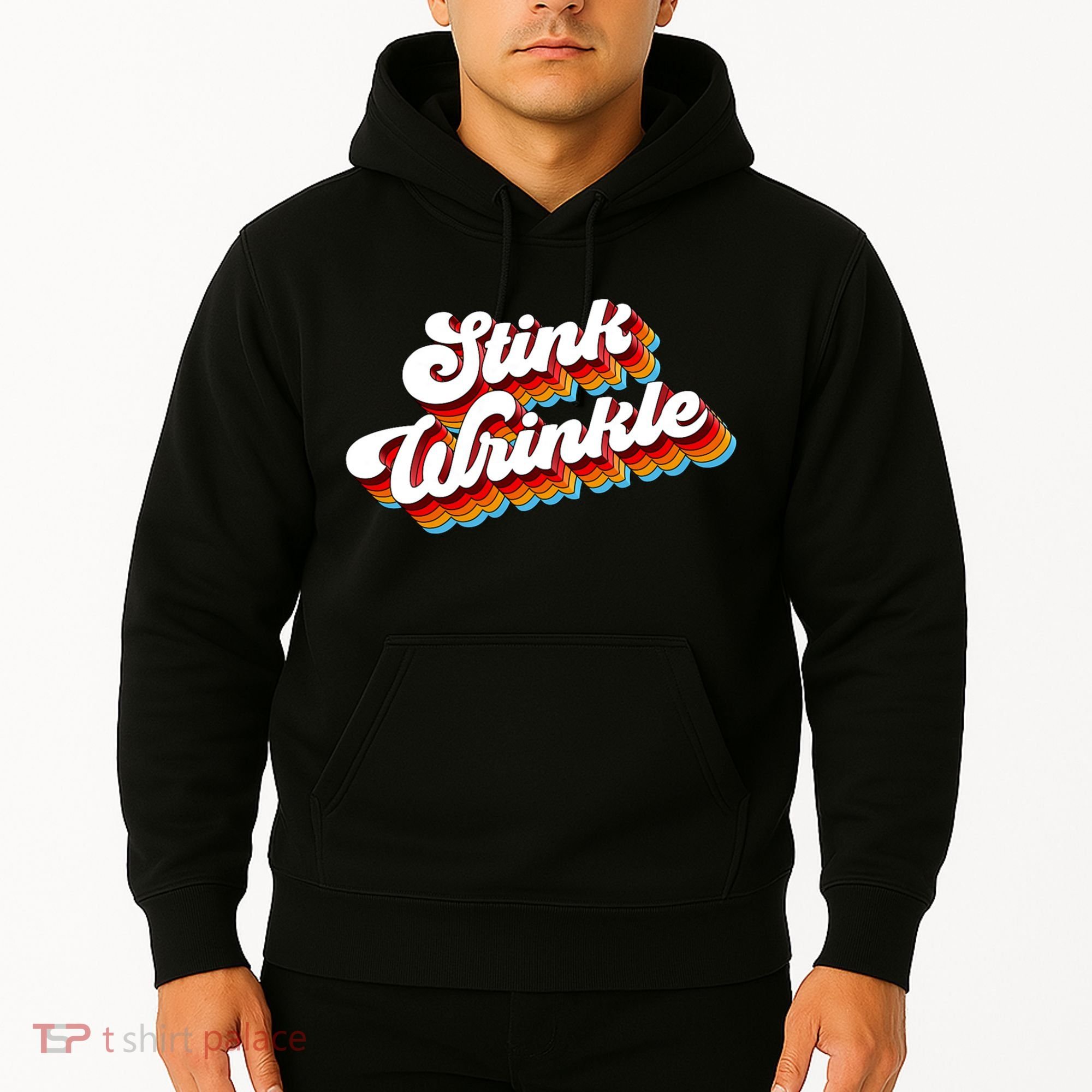 Retro Humor Stink Wrinkle Hoodie
