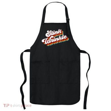 Retro Humor Stink Wrinkle Apron