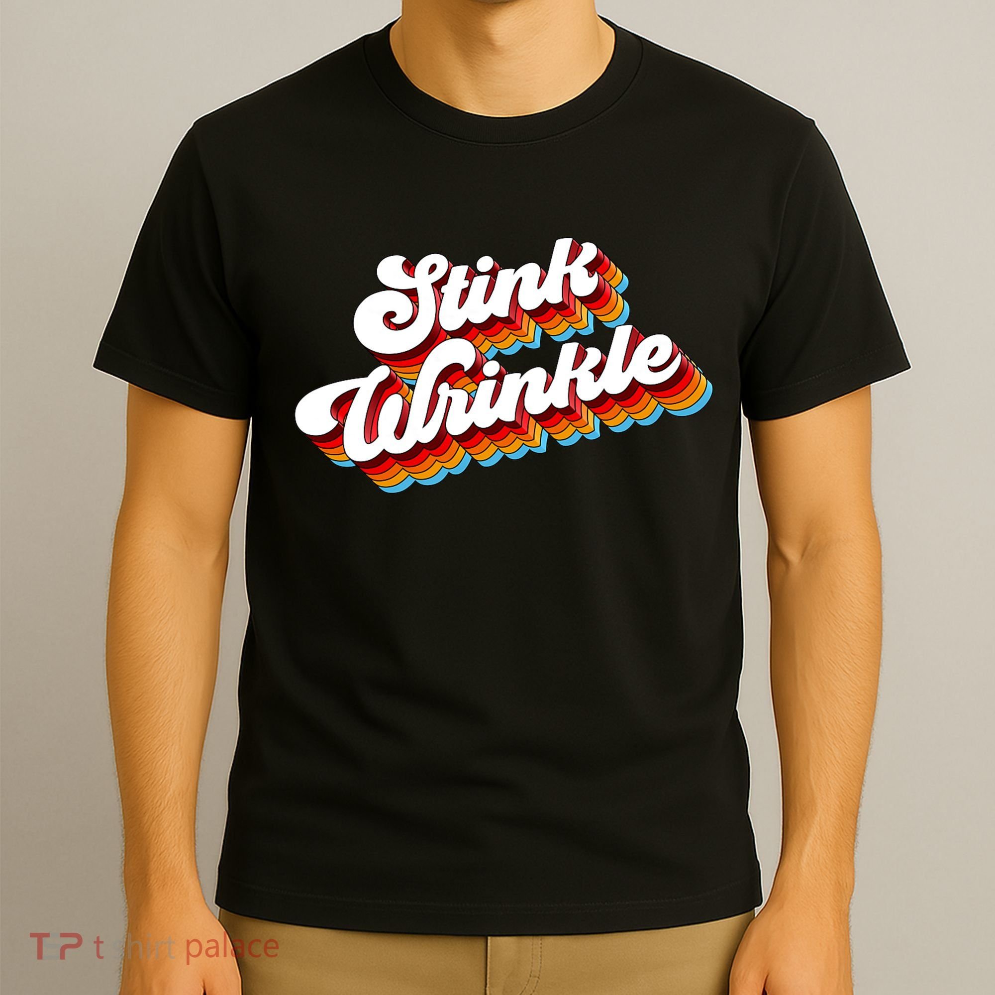 Retro Humor Stink Wrinkle T-Shirt