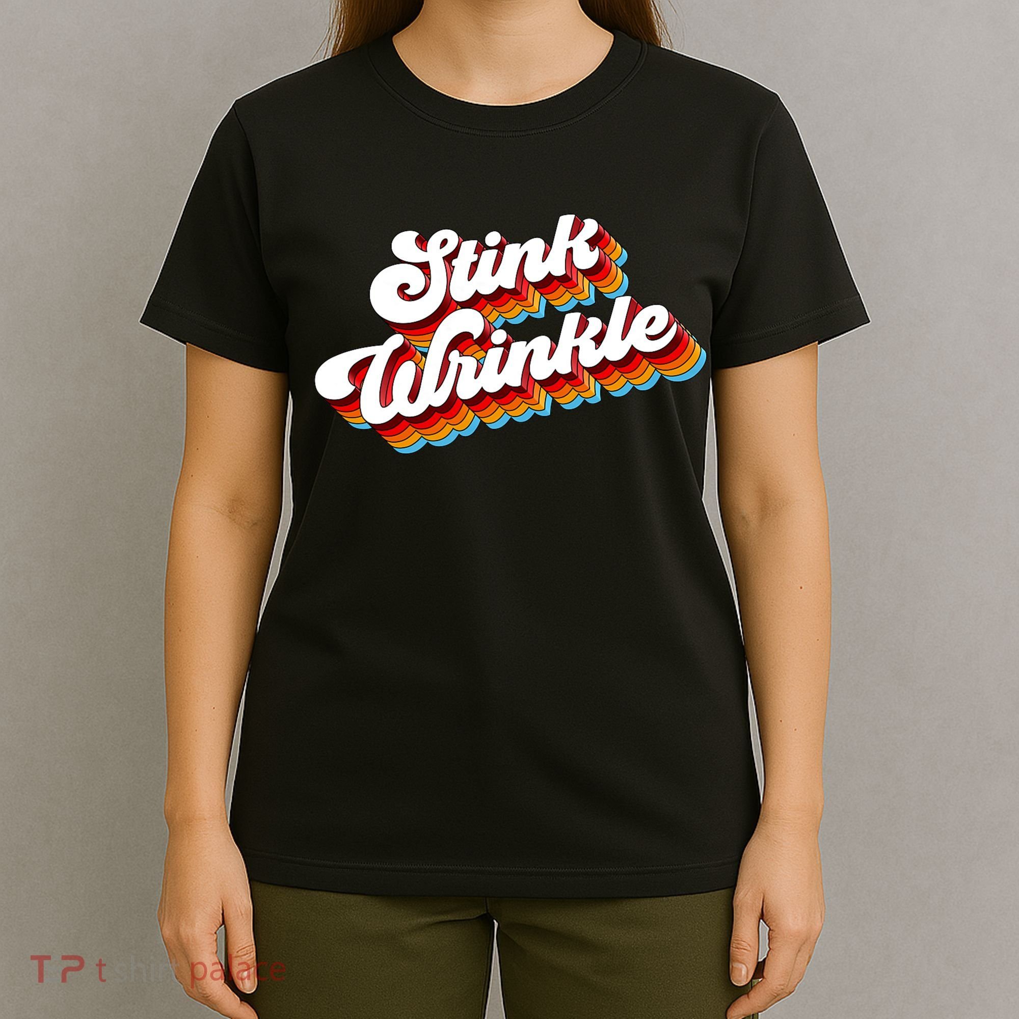 Retro Humor Stink Wrinkle T-Shirt