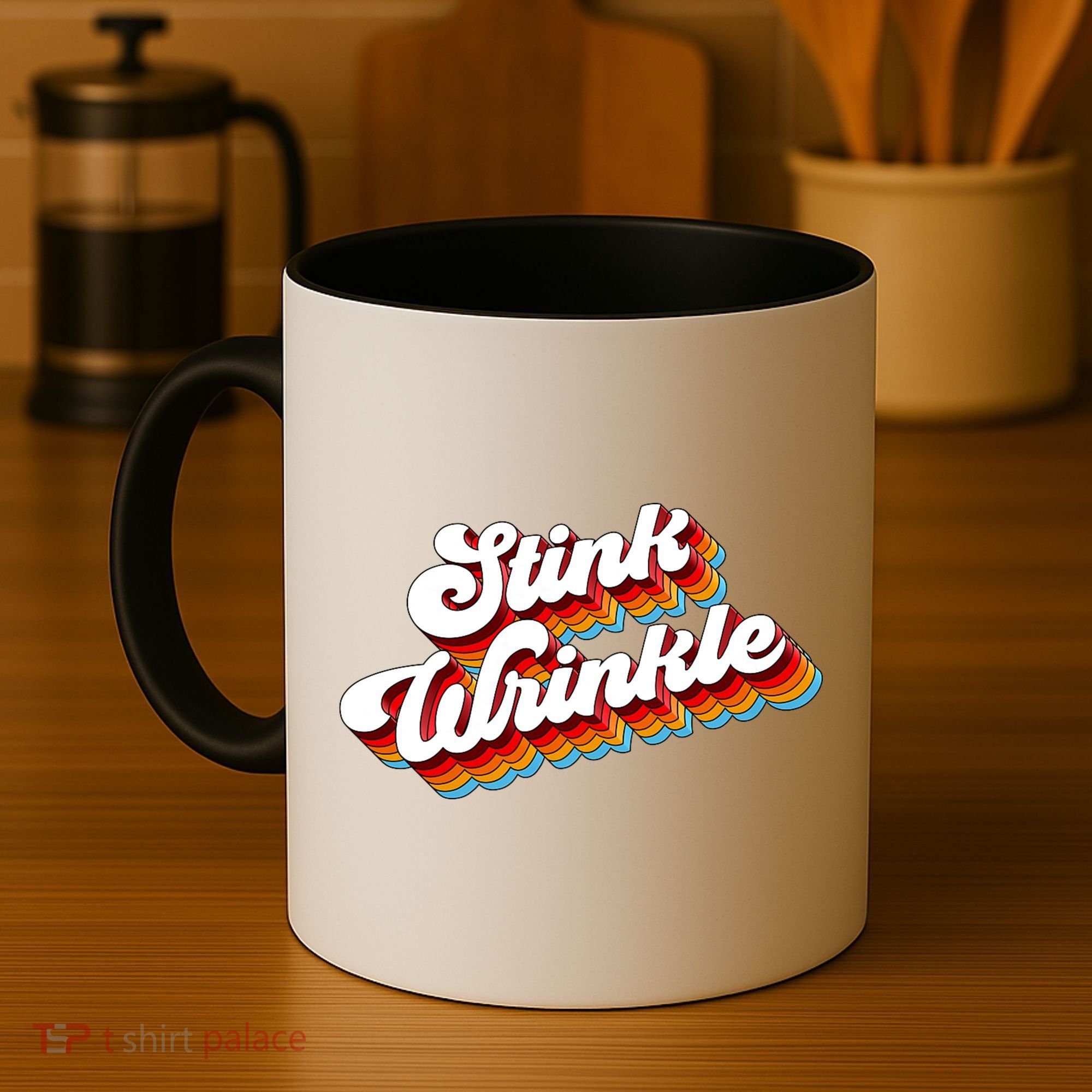 Retro Humor Stink Wrinkle Coffee Mug