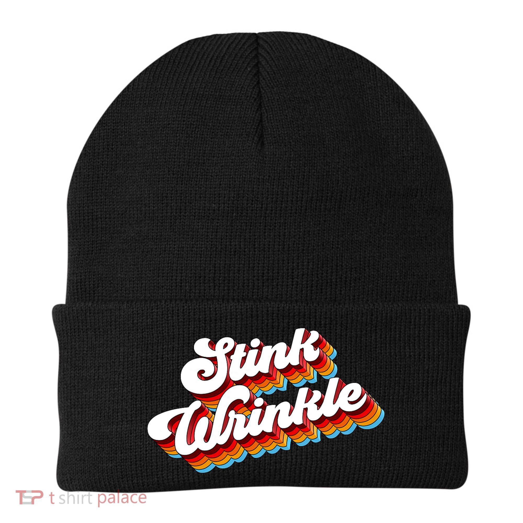 Retro Humor Stink Wrinkle Beanie