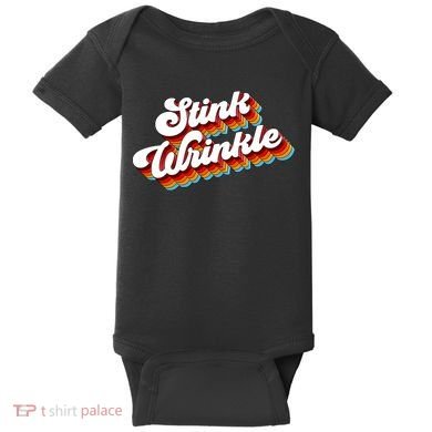 Retro Humor Stink Wrinkle Baby Bodysuit