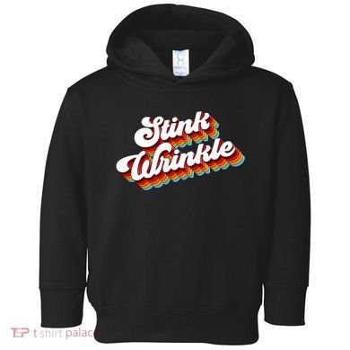 Retro Humor Stink Wrinkle Toddler Hoodie