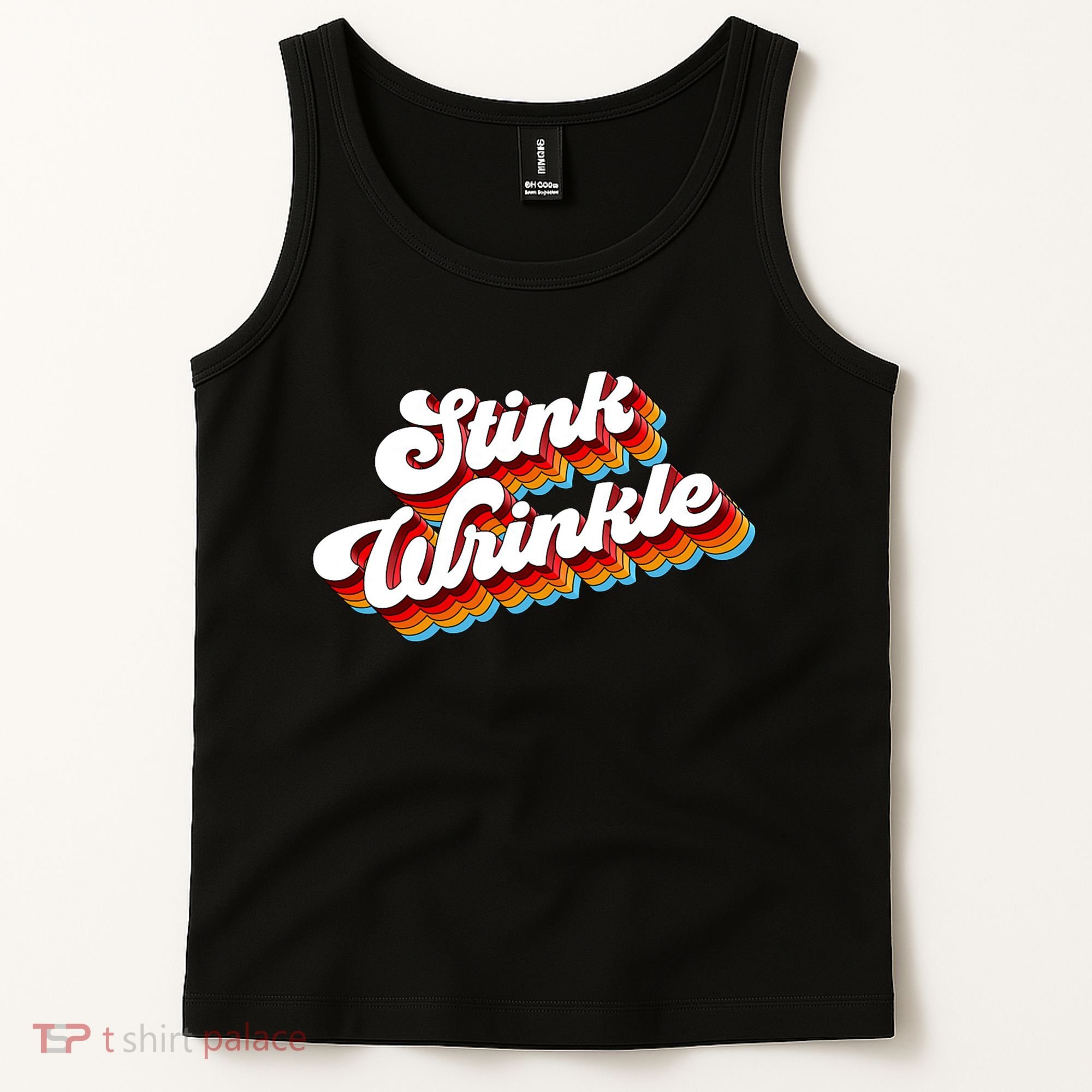 Retro Humor Stink Wrinkle Tank Top