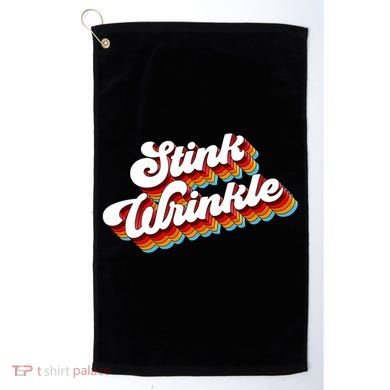 Retro Humor Stink Wrinkle Golf Towel
