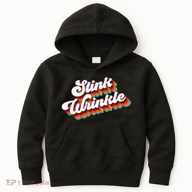 Retro Humor Stink Wrinkle Kids Hoodie