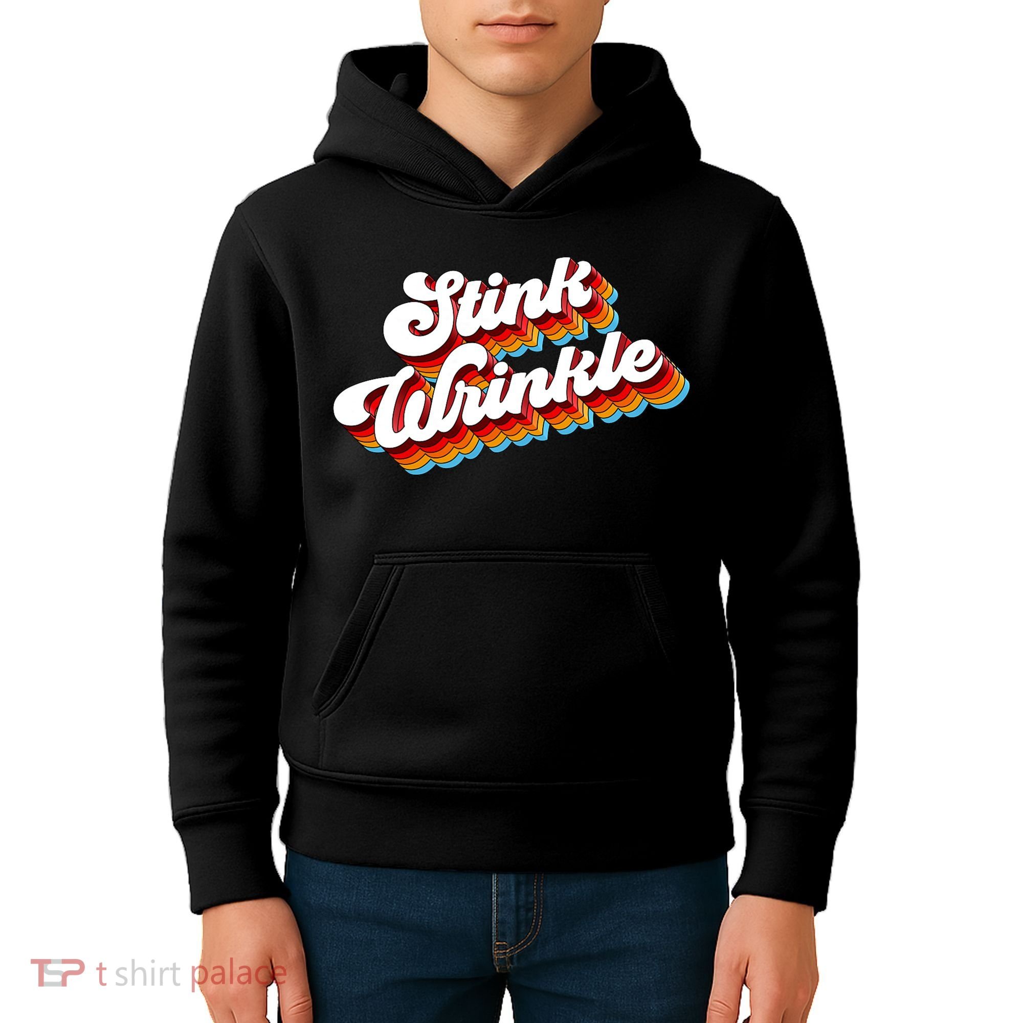 Retro Humor Stink Wrinkle Kids Hoodie