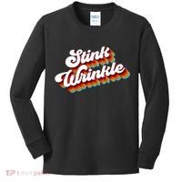 Retro Humor Stink Wrinkle Kids Long Sleeve Shirt thumb 0