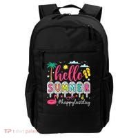 Retro Hello Summer Happy Last Day Of School Teacher Student Backpack thumb 0