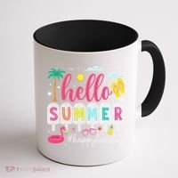 Retro Hello Summer Happy Last Day Of School Teacher Student Coffee Mug thumb 1