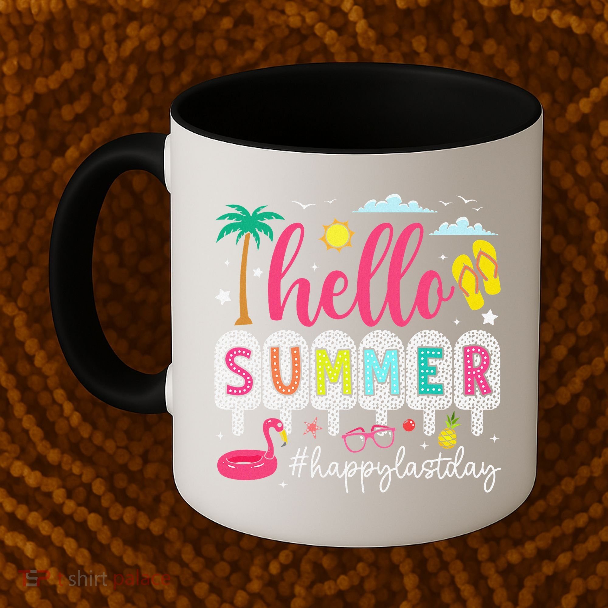 Retro Hello Summer Happy Last Day Of School Teacher Student Coffee Mug